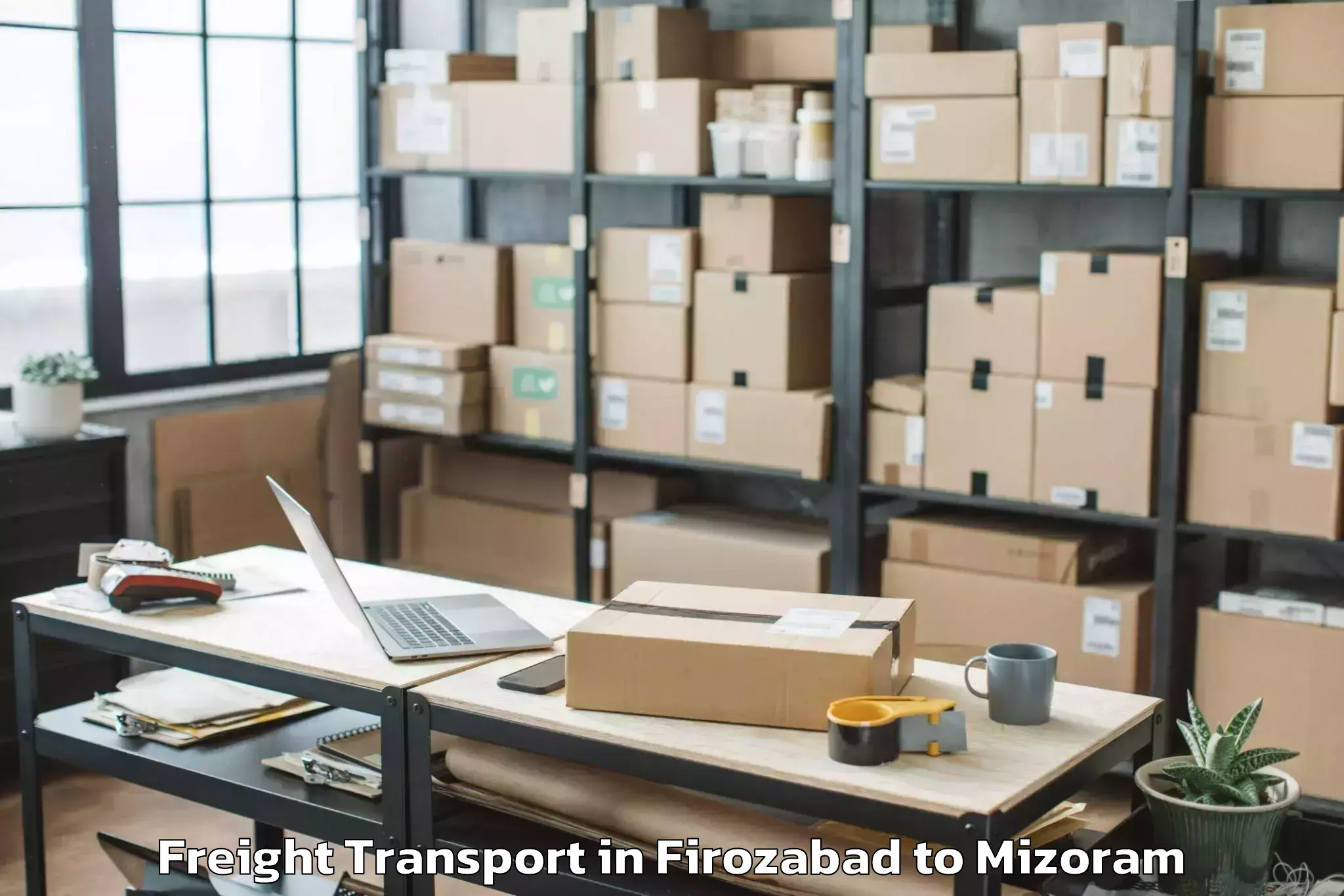 Expert Firozabad to Lawngtlai Freight Transport